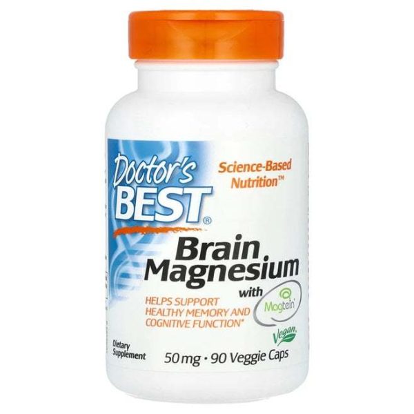 Doctor s Best Brain Magnesium with Magtein, 50mg - 90 vcaps on Sale