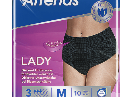 Attends Lady Discreet Underwear 3 Medium Pack of 10 Supply