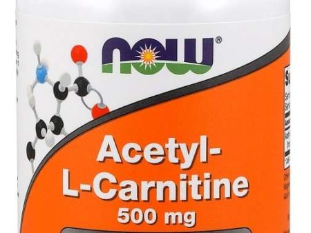 NOW Foods Acetyl-L-Carnitine, 500mg - 100 vcaps Supply