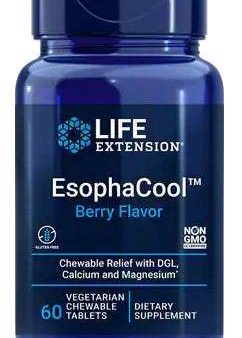 Life Extension EsophaCool, Berry - 60 vegetarian chewable tabs Online