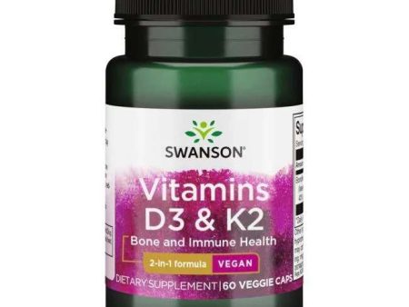 Swanson Vitamins D3 & K2 - 60 vcaps Online Hot Sale