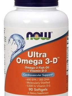 NOW Foods Ultra Omega 3-D with Vitamin D-3 - 90 softgels Discount