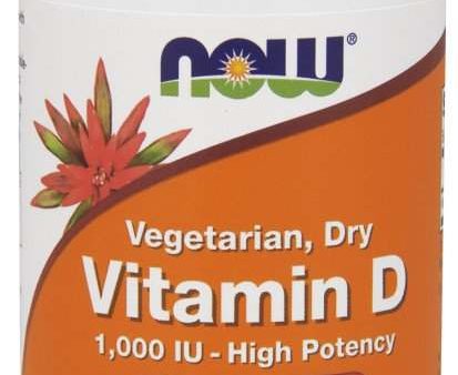 NOW Foods Vitamin D, 1000 IU Vegetarian - Dry - 120 vcaps For Discount