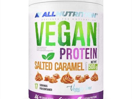 Allnutrition Vegan Protein, Salted Caramel - 500 grams Sale