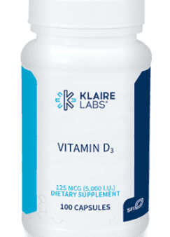 Vitamin D3 (5,000 IU) 100 capsules - Klaire Labs - SOI* Sale