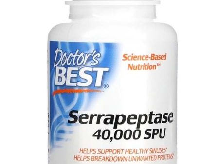 Doctor s Best Serrapeptase, 40 000 SPU - 90 vcaps Sale