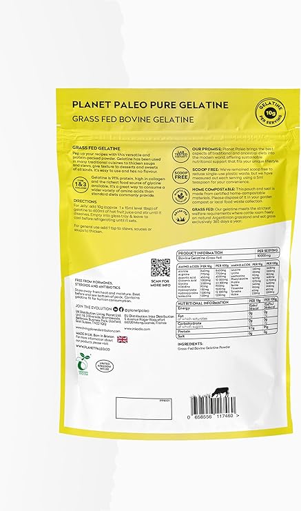 Pure Gelatine Powder 300g - Planet Paleo For Discount