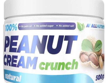 Allnutrition 100% Peanut Cream, Crunch - 500 grams Online Hot Sale