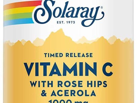 Vitamin C Rose Hips & Acerola 1000mg, TR 250 Veg Caps - Solaray Cheap