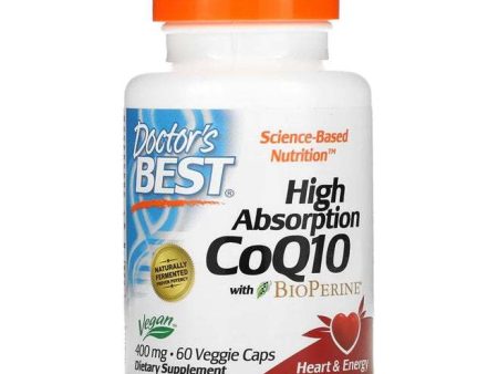 Doctor s Best High Absorption CoQ10 with BioPerine, 400mg - 60 vcaps Online Sale