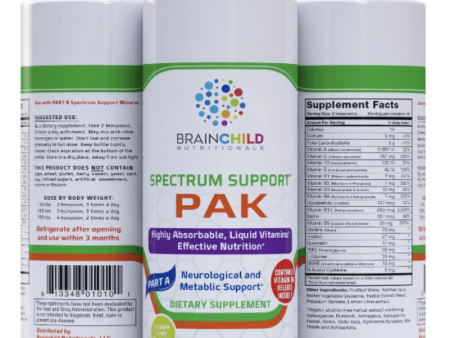 Spectrum Support II (PAK) Lemon Lime Vitamins, 947 ml - BrainChild - SOI* Discount