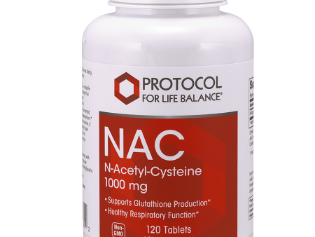 NAC 1,000mg 120 tablets - Protocol For Life Balance Online