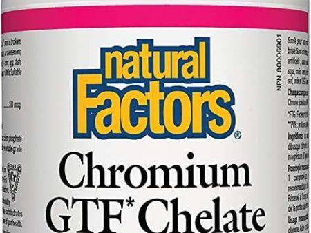 Chromium GTF Chelate, 90 Tablets - Natural Factors For Cheap