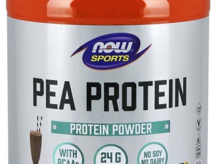 NOW Foods Pea Protein, Dutch Chocolate - 907 grams Supply