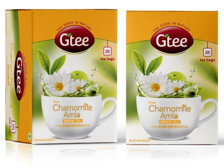 Gtee Chamomile Green Tea Bags for Stress Relief and Good Sleep Supply