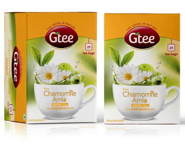 Gtee Chamomile Green Tea Bags for Stress Relief and Good Sleep Supply