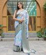 Vamsee Dhruvini Blue Georgette Saree For Discount