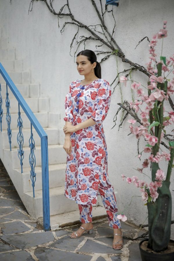 Aayaa Pure Muslin printed Multi Co-Ord Set - Multi Color Online Sale