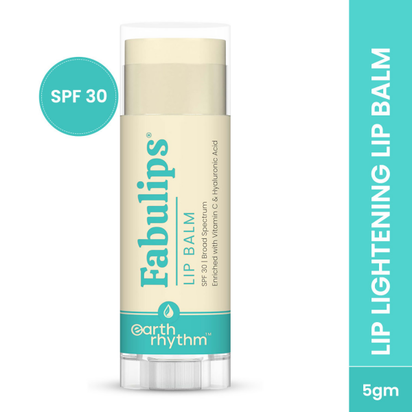 Earth Rhythm Fabulips Lip Balm SPF 30 Broad Spectrum With Vit C & Hyaluronic Acid on Sale