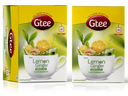 Gtee Green Tea Bags - Lemon & Ginger For Cheap