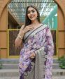 Vamsee Dhruvini Purple Georgette Saree on Sale