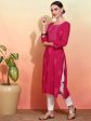 Ode by House of Pataudi Embroidered Straight Kurta Online Sale