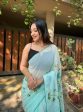 Vamsee Aditi Sky Georgette Saree on Sale