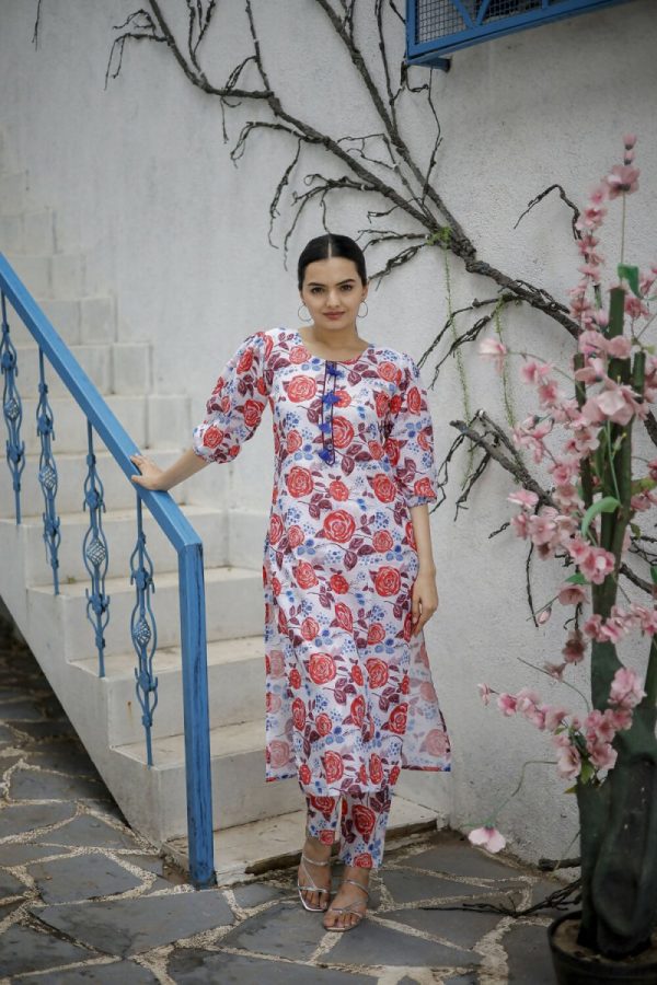 Aayaa Pure Muslin printed Multi Co-Ord Set - Multi Color Online Sale