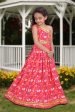 Sonakshi Girl s Pink Silk Digital Print with Sequins Lehenga Choli With Dupatta Set Supply