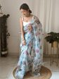 Vamsee Aarushi Mix Color Organza Saree For Cheap