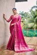 Sonakshi Women s Pink Kanjivaram Handloom Zari Woven Traditional Saree with Blouse Hot on Sale