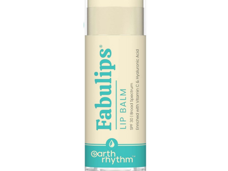 Earth Rhythm Fabulips Lip Balm SPF 30 Broad Spectrum With Vit C & Hyaluronic Acid on Sale