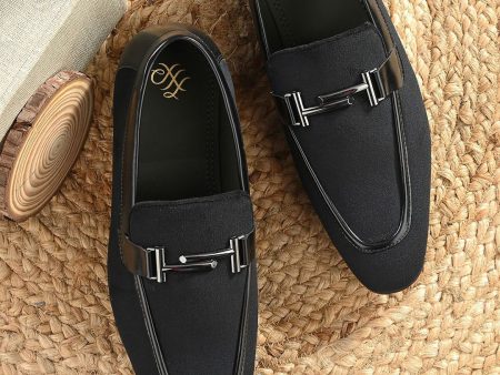 House of Pataudi Men Embellished Round Toe Horsebit Loafers Fashion