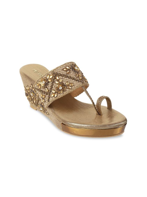 Metro Embellished Wedge Heels Discount