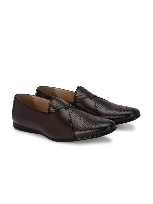 House of Pataudi Men Textured Round Toe Lightweight Loafers Hot on Sale