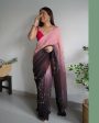 Vamsee Antara Brown Georgette Saree Online Sale