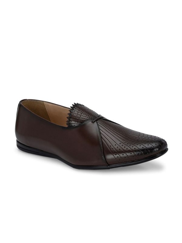 House of Pataudi Men Textured Round Toe Lightweight Loafers Hot on Sale