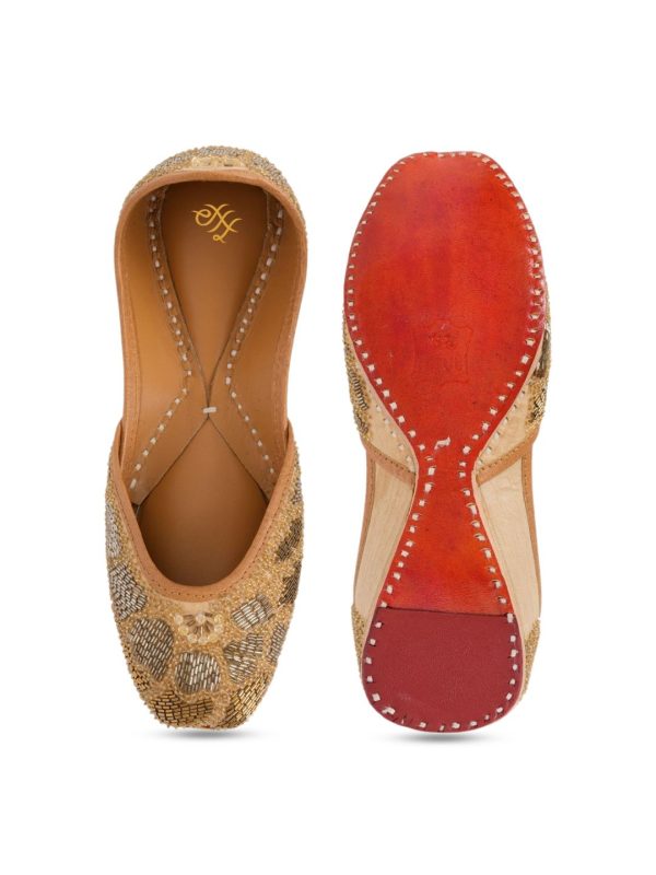 House of Pataudi Embellished Square Toe Majoris on Sale