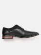 House of Pataudi Men Black Handcrafted Leather Formal Brogues For Cheap