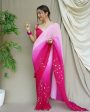 Vamsee Antara Pink Georgette Saree Online