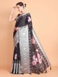 Vamsee Bhavi Black Georgette Saree For Cheap