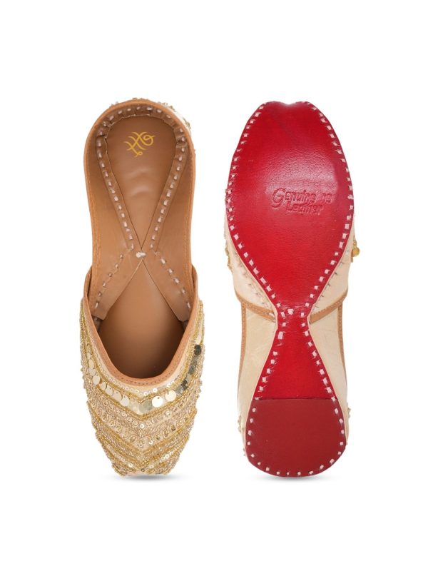 House of Pataudi Embellished Square Toe Velvet Majoris Fashion