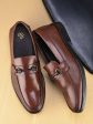 House of Pataudi Men Leather Formal Loafers Fashion