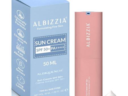 Albizzia Broad Spectrum Sunscreen SPF 50+ PA++++ Online now