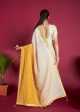 Vamsee Yellow Sequence 1 Yellow Satin Benglori Saree Cheap