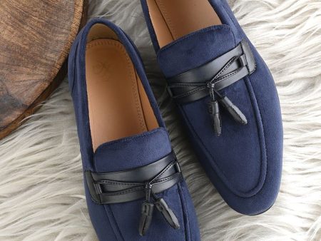 House of Pataudi Men Tasseled Formal Loafers Cheap