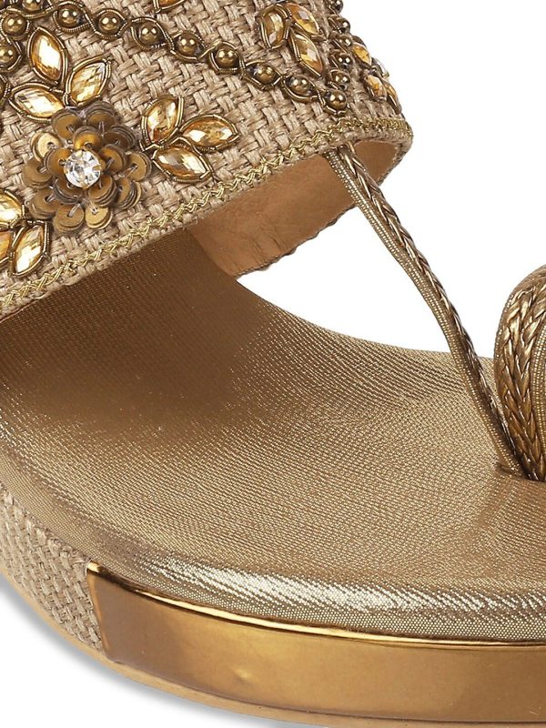 Metro Embellished Wedge Heels Discount